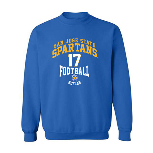 SJSU - NCAA Football : Ryker Ruelas - Classic Fashion Shersey Crewneck Sweatshirt-0
