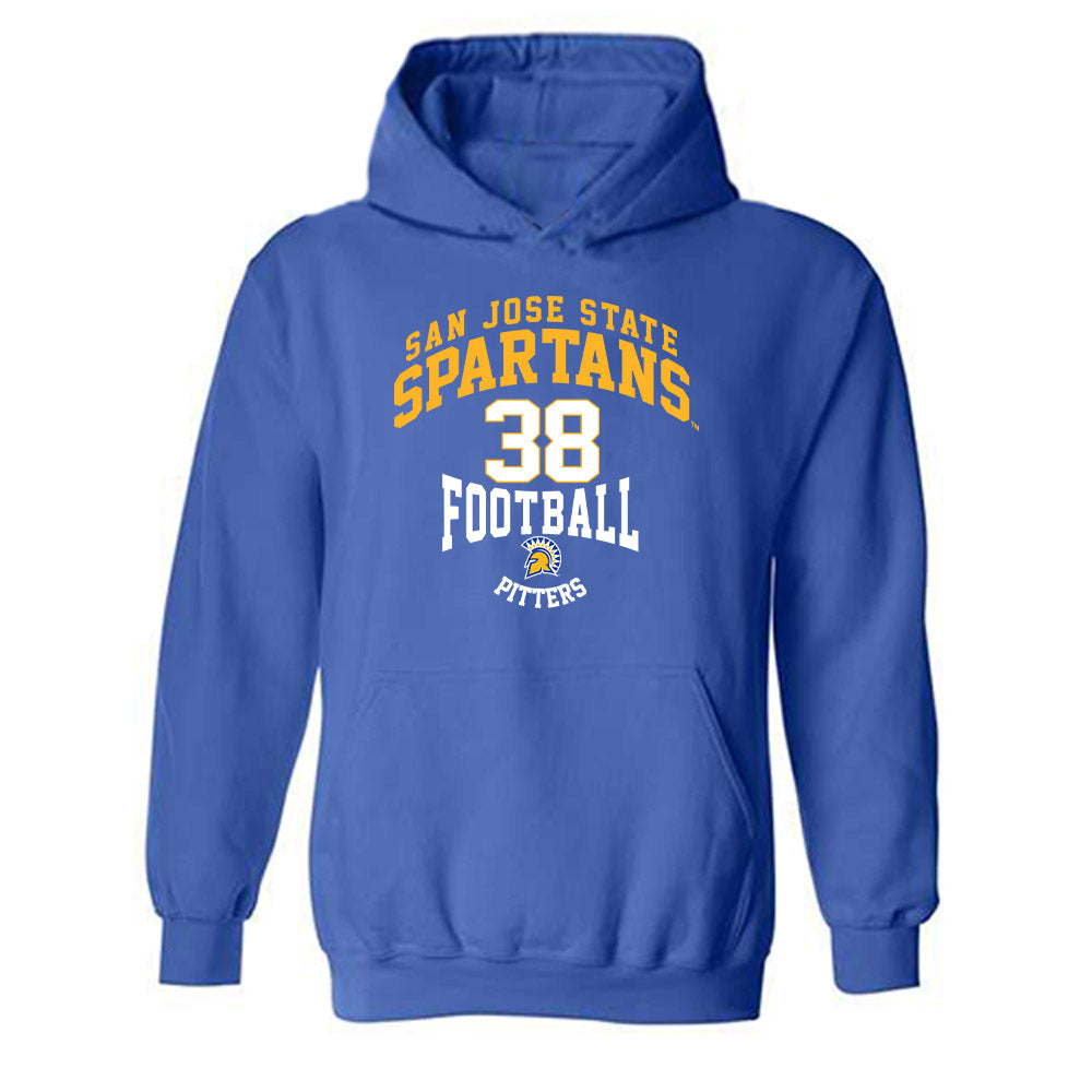 SJSU - NCAA Football : Nassir Pitters - Classic Fashion Shersey Hooded Sweatshirt-0