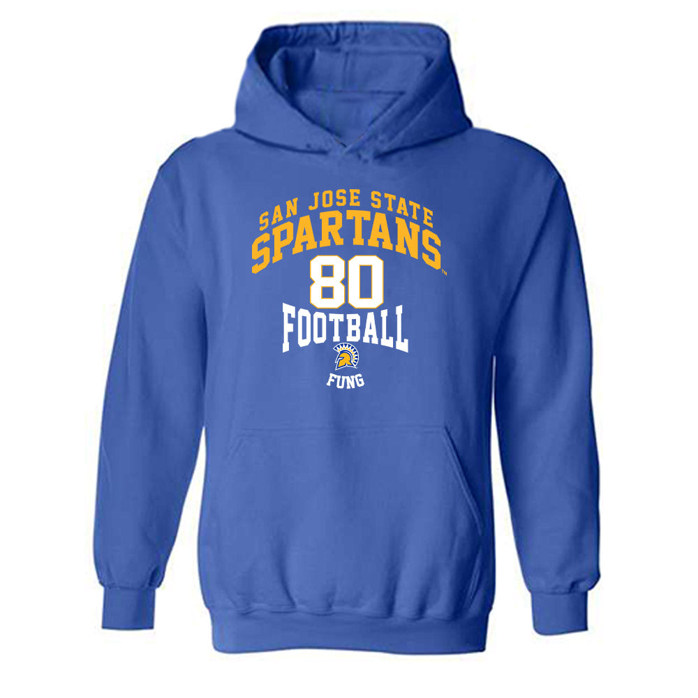 SJSU - NCAA Football : Jeremiah Fung - Classic Fashion Shersey Hooded Sweatshirt-0