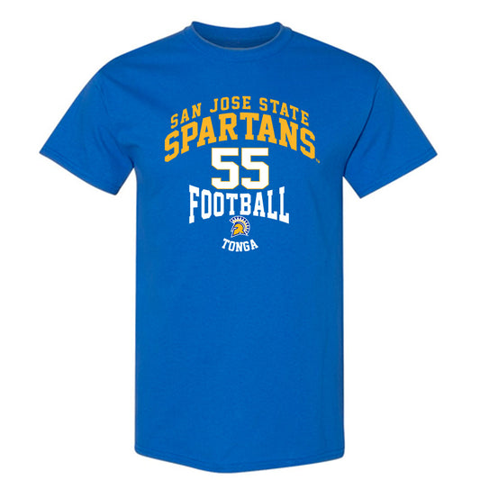 SJSU - NCAA Football : Jordan Tonga - Classic Fashion Shersey T-Shirt-0