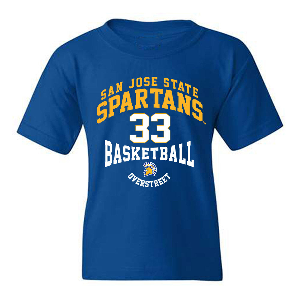 SJSU - NCAA Men's Basketball : Marcus Overstreet - Classic Fashion Shersey Youth T-Shirt-0