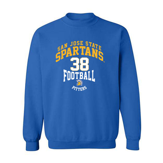 SJSU - NCAA Football : Nassir Pitters - Classic Fashion Shersey Crewneck Sweatshirt-0