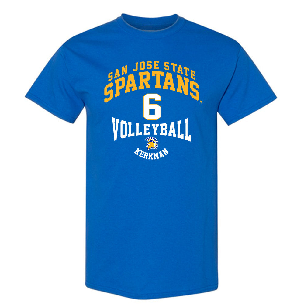 SJSU - NCAA Women's Volleyball : Halle Kerkman - Classic Fashion Shersey T-Shirt-0