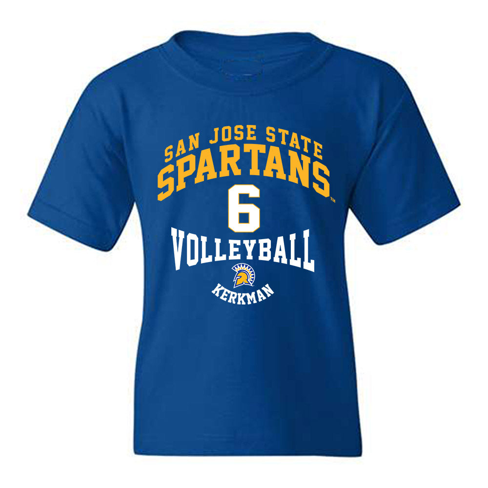 SJSU - NCAA Women's Volleyball : Halle Kerkman - Classic Fashion Shersey Youth T-Shirt-0