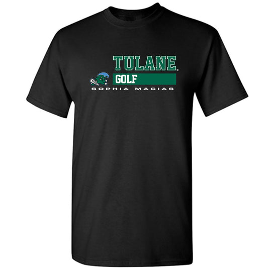 Tulane - NCAA Women's Golf : Sophia Macias - Classic Fashion Shersey T-Shirt-0
