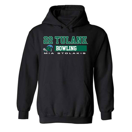 Tulane - NCAA Women's Bowling : Mia Stolakis - Classic Fashion Shersey Hooded Sweatshirt