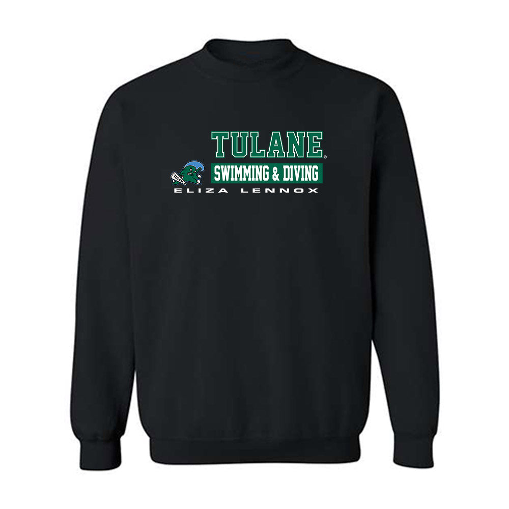 Tulane - NCAA Women's Swimming & Diving : Eliza Lennox - Classic Fashion Shersey Crewneck Sweatshirt-0