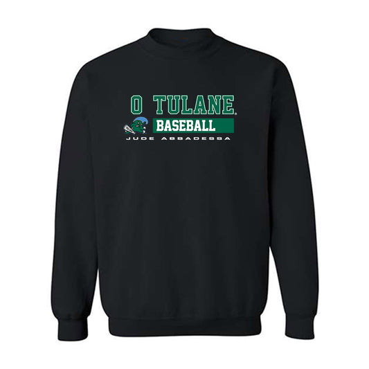 Tulane - NCAA Baseball : Jude Abbadessa - Classic Fashion Shersey Crewneck Sweatshirt-0