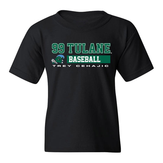 Tulane - NCAA Baseball : Trey Cehajic - Classic Fashion Shersey Youth T-Shirt