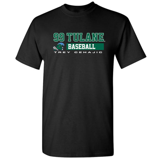 Tulane - NCAA Baseball : Trey Cehajic - Classic Fashion Shersey T-Shirt