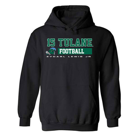 Tulane - NCAA Football : Zycarl Lewis Jr - Classic Fashion Shersey Hooded Sweatshirt-0