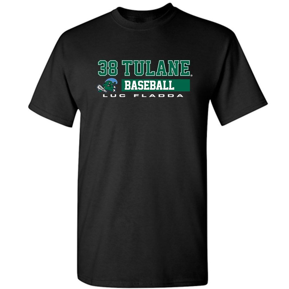 Tulane - NCAA Baseball : Luc fladda - Classic Fashion Shersey T-Shirt