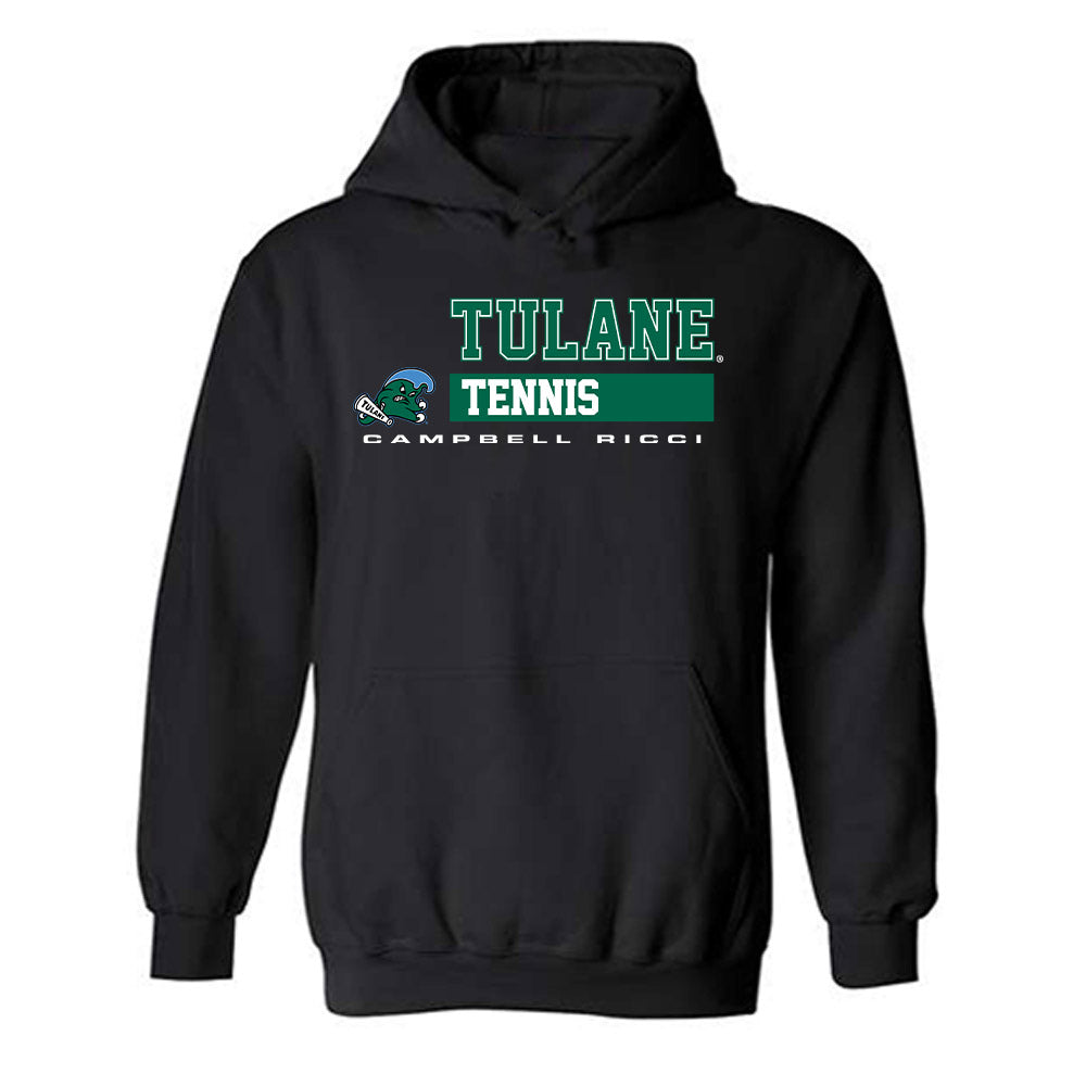 Tulane - NCAA Women's Tennis : Campbell Ricci - Classic Fashion Shersey Hooded Sweatshirt