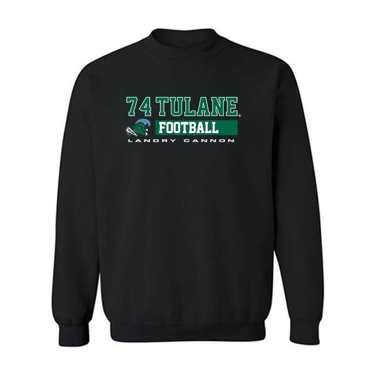Tulane - NCAA Football : Landry Cannon - Classic Fashion Shersey Crewneck Sweatshirt-0