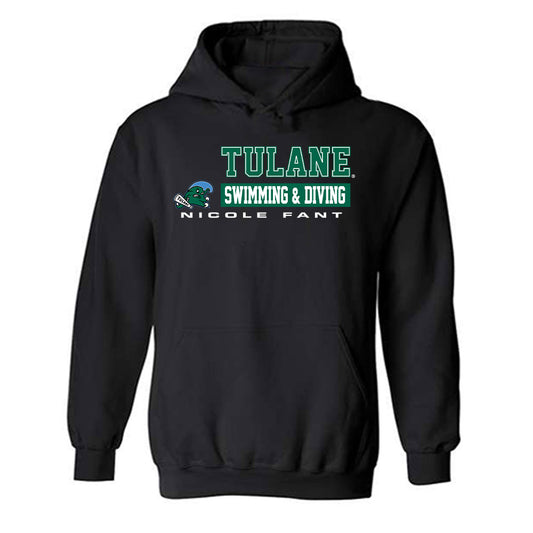 Tulane - NCAA Women's Swimming & Diving : Nicole Fant - Classic Fashion Shersey Hooded Sweatshirt-0