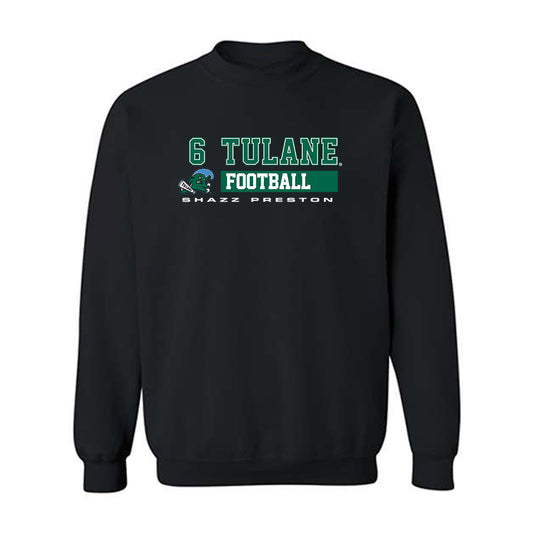 Tulane - NCAA Football : Shazz Preston - Classic Fashion Shersey Crewneck Sweatshirt