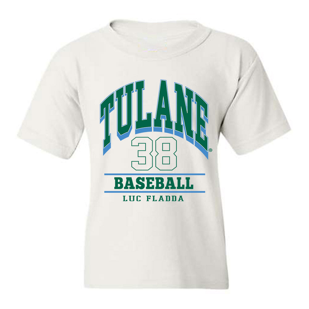 Tulane - NCAA Baseball : Luc fladda - Classic Fashion Shersey Youth T-Shirt