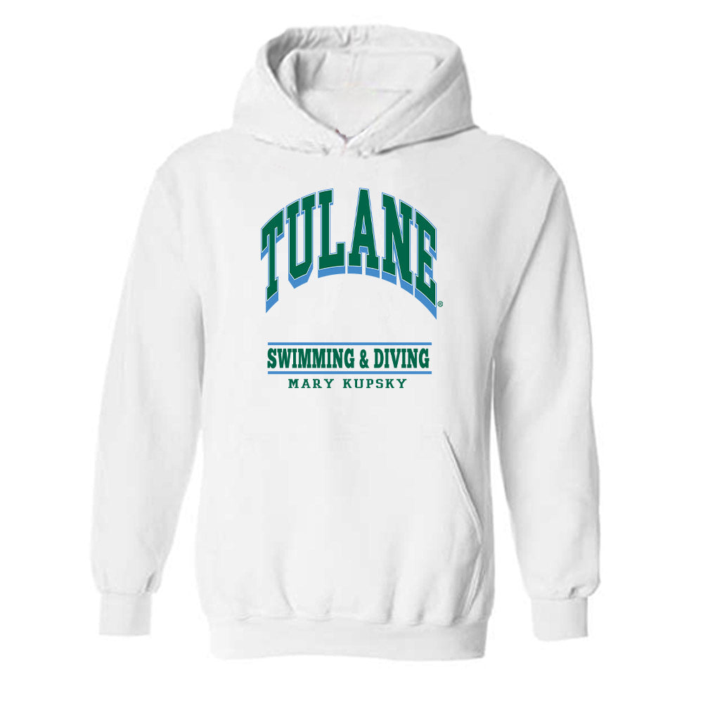 Tulane - NCAA Women's Swimming & Diving : Mary Kupsky - Classic Fashion Shersey Hooded Sweatshirt-0