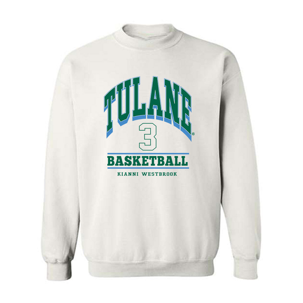 Tulane - NCAA Women's Basketball : Kianni Westbrook - Classic Fashion Shersey Crewneck Sweatshirt-0