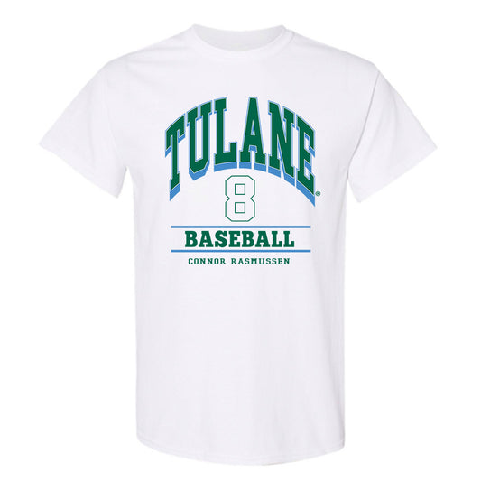 Tulane - NCAA Baseball : Connor Rasmussen - Classic Fashion Shersey T-Shirt