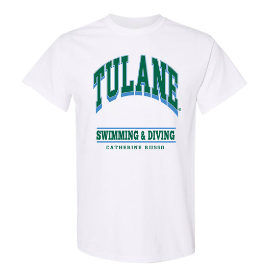 Tulane - NCAA Women's Swimming & Diving : Catherine Russo - Classic Fashion Shersey T-Shirt-0