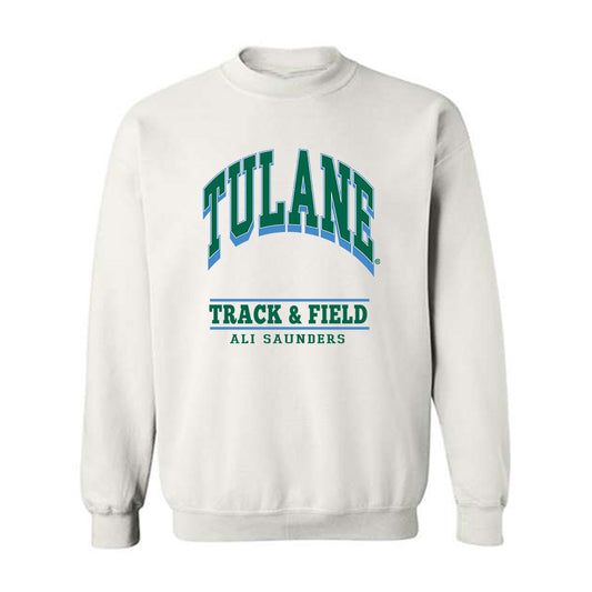  - NCAA Women's Track & Field : Ali Saunders - Classic Fashion Shersey Crewneck Sweatshirt-0