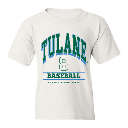 Tulane - NCAA Baseball : Connor Rasmussen - Classic Fashion Shersey Youth T-Shirt