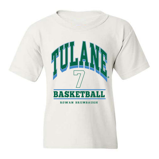 Tulane - NCAA Men's Basketball : Rowan Brumbaugh - Classic Fashion Shersey Youth T-Shirt-0