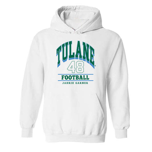 Tulane - NCAA Football : Jahrie Garner - Classic Fashion Shersey Hooded Sweatshirt-0