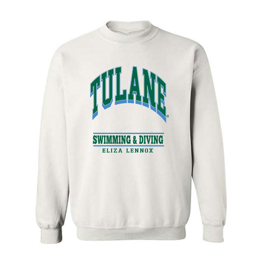 Tulane - NCAA Women's Swimming & Diving : Eliza Lennox - Classic Fashion Shersey Crewneck Sweatshirt-0