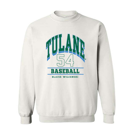 Tulane - NCAA Baseball : Blaise Wilcenski - Classic Fashion Shersey Crewneck Sweatshirt