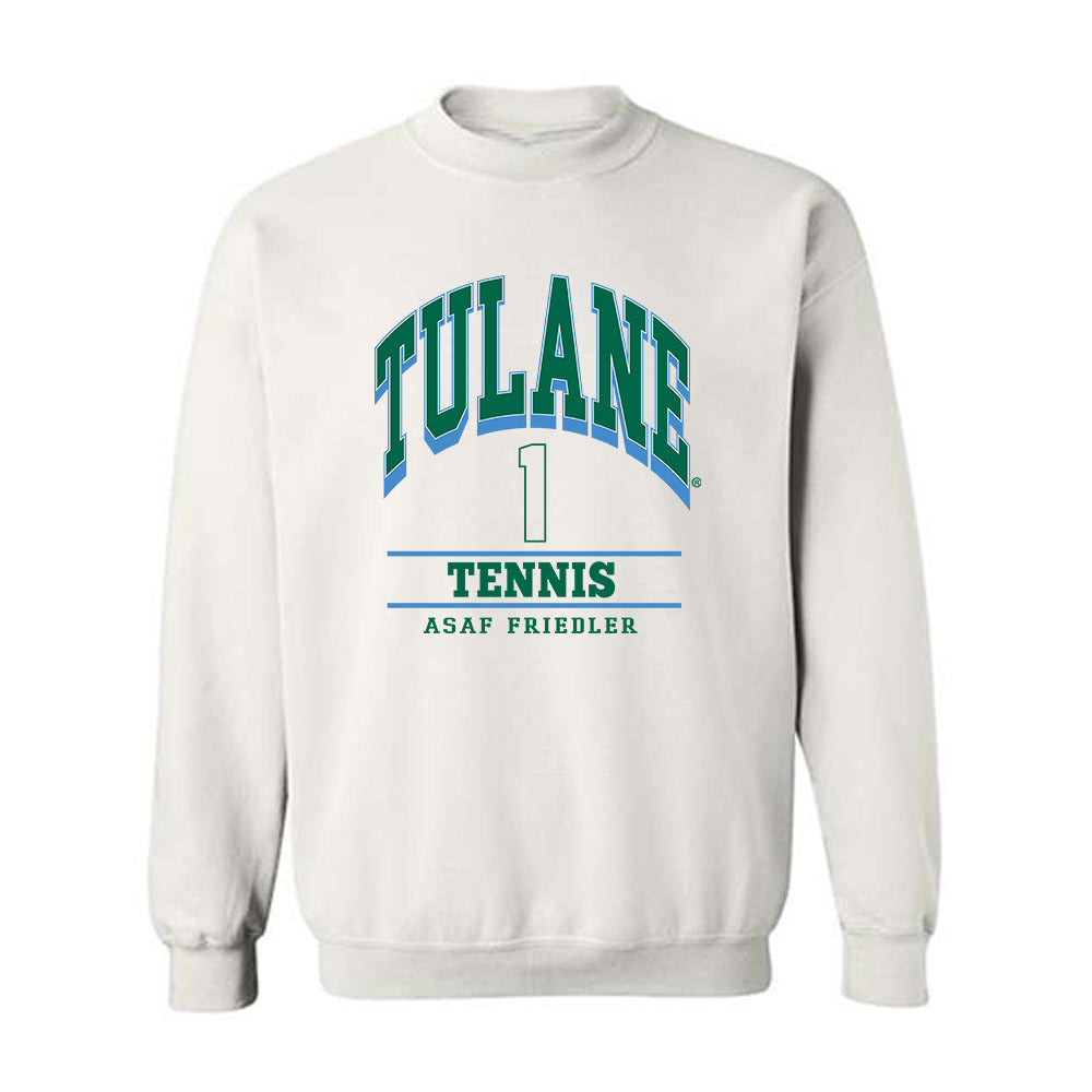 Tulane - NCAA Men's Tennis : Asaf Friedler - Classic Fashion Shersey Crewneck Sweatshirt-0