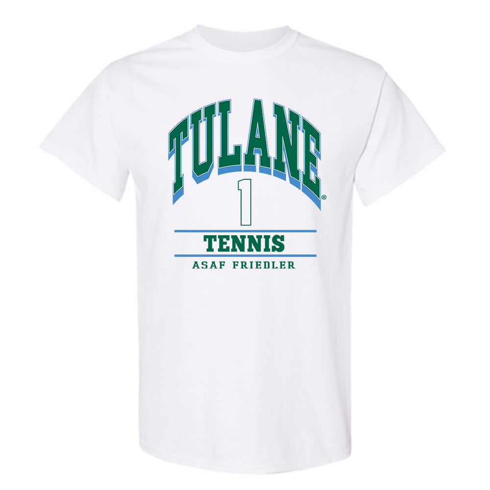 Tulane - NCAA Men's Tennis : Asaf Friedler - Classic Fashion Shersey T-Shirt-0