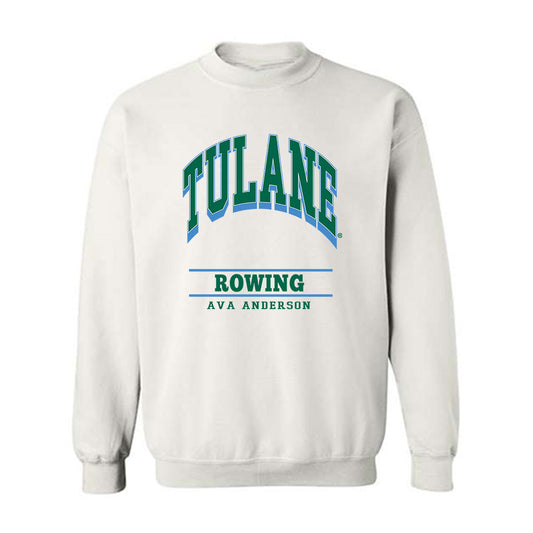 Tulane - NCAA Women's Rowing : Ava Anderson - Classic Fashion Shersey Crewneck Sweatshirt-0