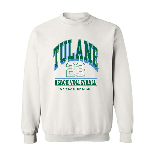 Tulane - NCAA Beach Volleyball : Skylar Ensign - Classic Fashion Shersey Crewneck Sweatshirt-0