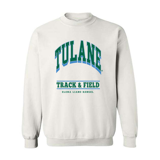 Tulane - NCAA Women's Track & Field : Elena Liano Rengel - Classic Fashion Shersey Crewneck Sweatshirt-0