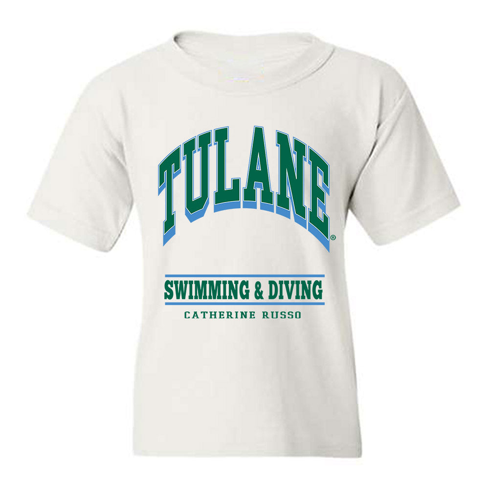 Tulane - NCAA Women's Swimming & Diving : Catherine Russo - Classic Fashion Shersey Youth T-Shirt-0