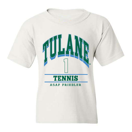 Tulane - NCAA Men's Tennis : Asaf Friedler - Classic Fashion Shersey Youth T-Shirt-0