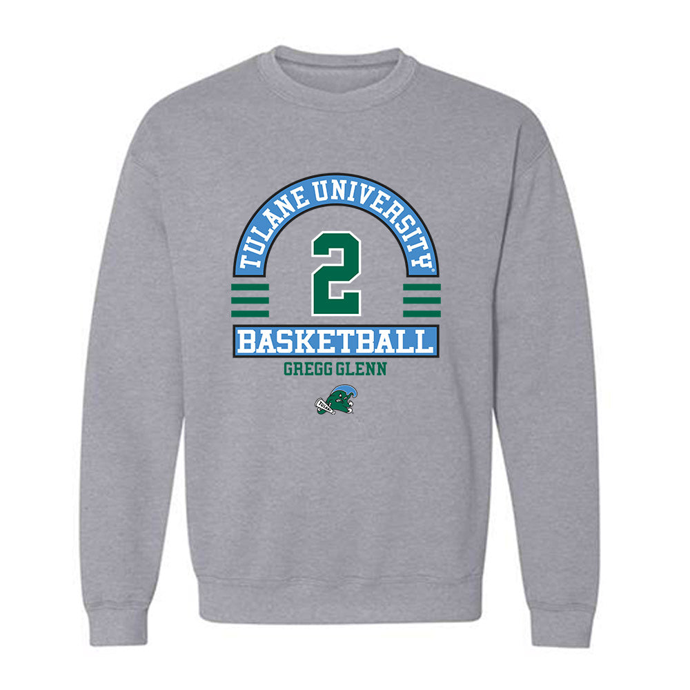 Tulane - NCAA Men's Basketball : Gregg Glenn - Classic Fashion Shersey Crewneck Sweatshirt-0