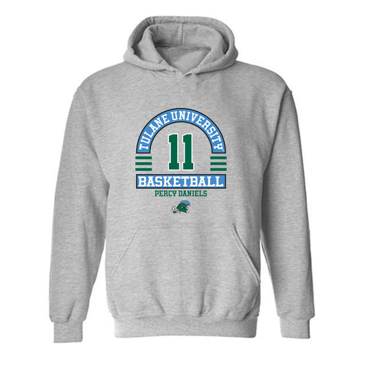 Tulane - NCAA Men's Basketball : Percy Daniels - Hooded Sweatshirt Classic Fashion Shersey