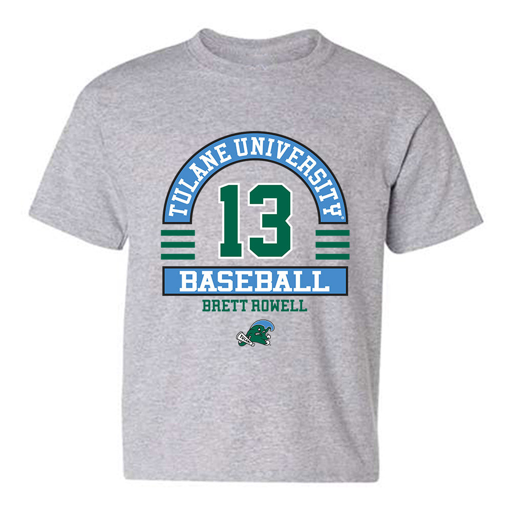 Tulane - NCAA Baseball : Brett Rowell - Classic Fashion Shersey Youth T-Shirt-0
