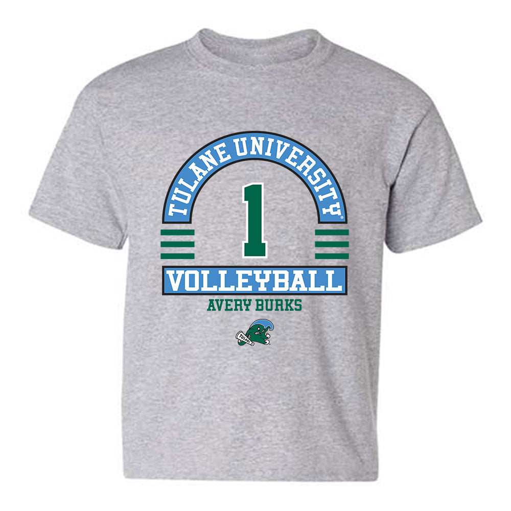 Tulane - NCAA Women's Volleyball : Avery Burks - Classic Fashion Shersey Youth T-Shirt-0
