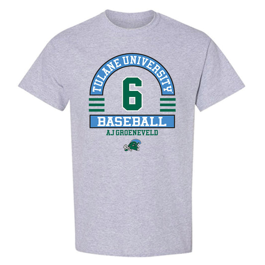 Tulane - NCAA Baseball : Aj Groeneveld - Classic Fashion Shersey T-Shirt-0
