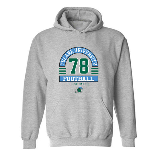 Tulane - NCAA Football : Reese Baker - Classic Fashion Shersey Hooded Sweatshirt-0