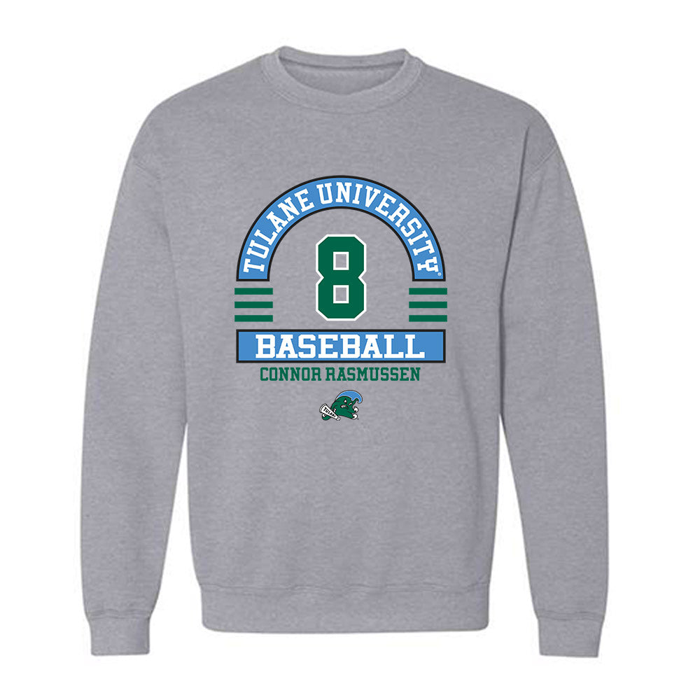 Tulane - NCAA Baseball : Connor Rasmussen - Classic Fashion Shersey Crewneck Sweatshirt