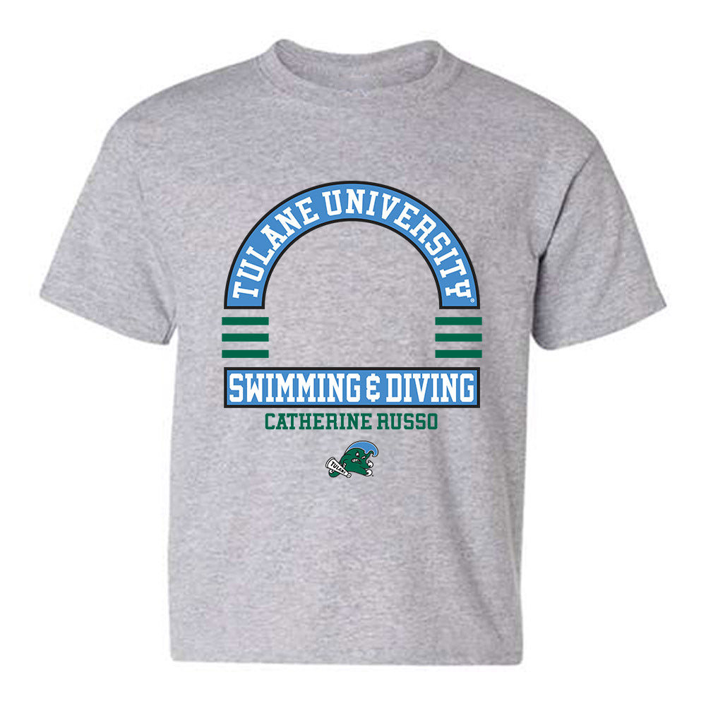 Tulane - NCAA Women's Swimming & Diving : Catherine Russo - Classic Fashion Shersey Youth T-Shirt-0