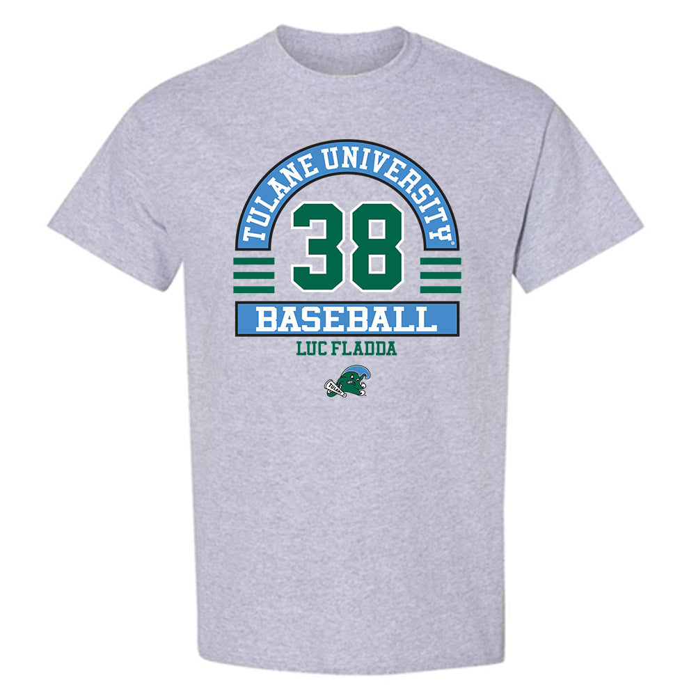 Tulane - NCAA Baseball : Luc fladda - Classic Fashion Shersey T-Shirt