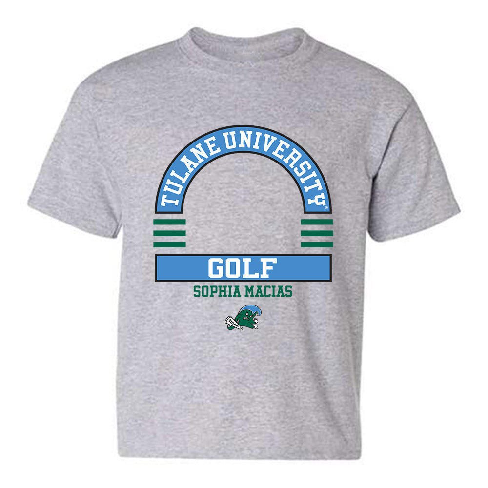 Tulane - NCAA Women's Golf : Sophia Macias - Classic Fashion Shersey Youth T-Shirt-0