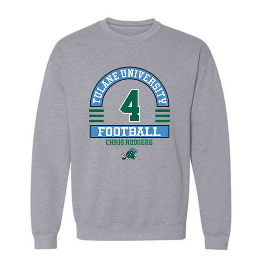 Tulane - NCAA Football : Chris Rodgers - Classic Fashion Shersey Crewneck Sweatshirt-0