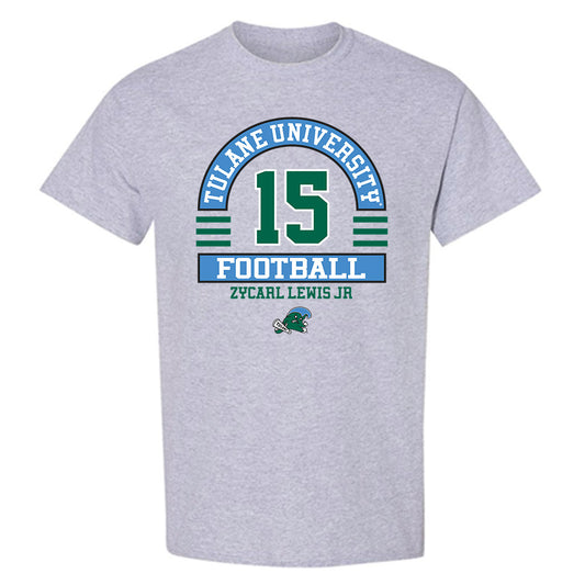 Tulane - NCAA Football : Zycarl Lewis Jr - Classic Fashion Shersey T-Shirt-0